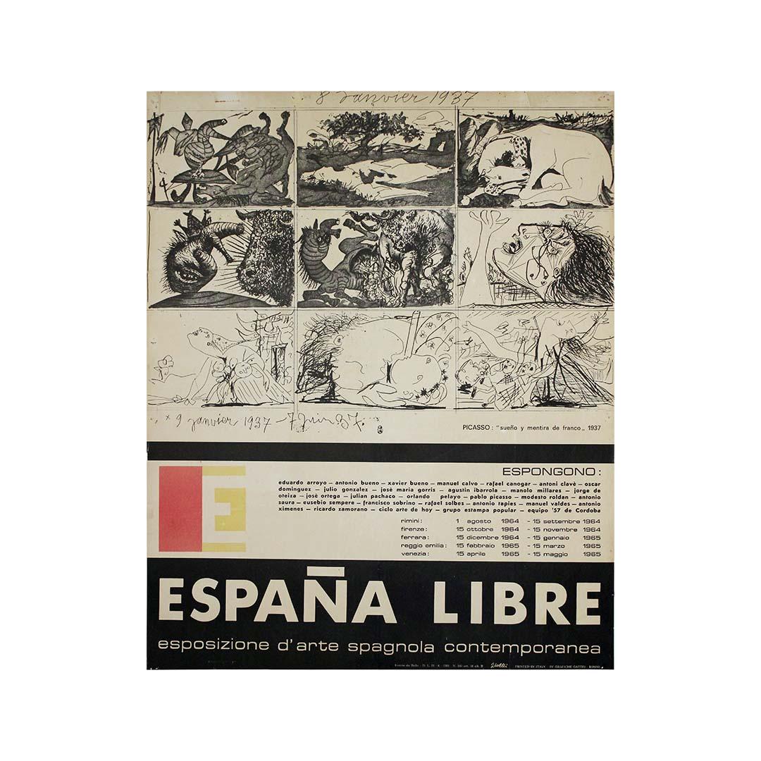 1964 original poster by Pablo Picasso 