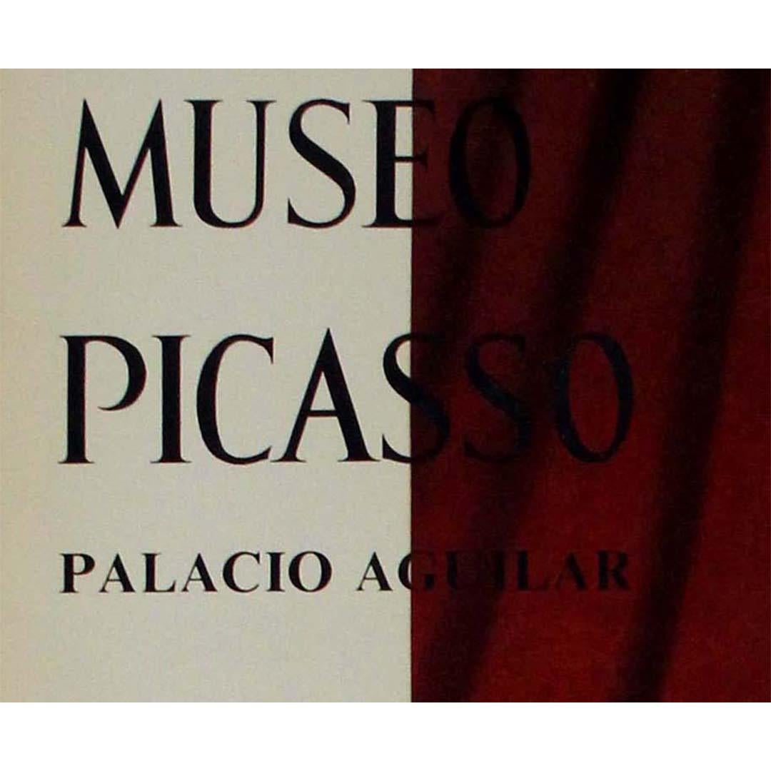1966 original poster by Pablo Picasso Arlequin Museu Picasso in Barcelona For Sale 2