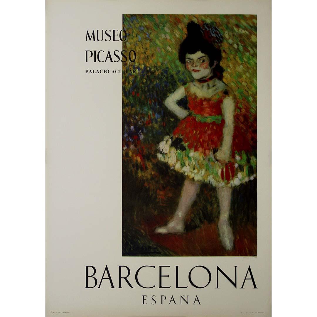 This powerful 1966 original poster, published for the Museo Picasso in Barcelona on the occasion of a tribute marking Pablo Picasso’s 85th anniversary, reproduces the haunting work “L’attente” (“The Waiting”). Issued with the mention Homenaje en su