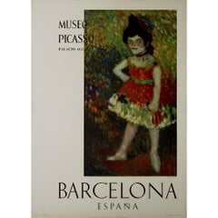 1966 Originalplakat von Pablo Picasso - Zwergentänzerin - Barcelona