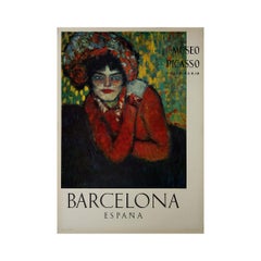 1966 original poster by Pablo Picasso - L'attente - Barcelona