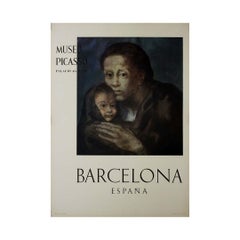 1966 original poster by Pablo Picasso - Mother and Child with Headscarf