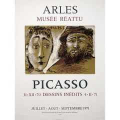 1971 original exhibition poster by Pablo Picasso - Arles Musée Réattu