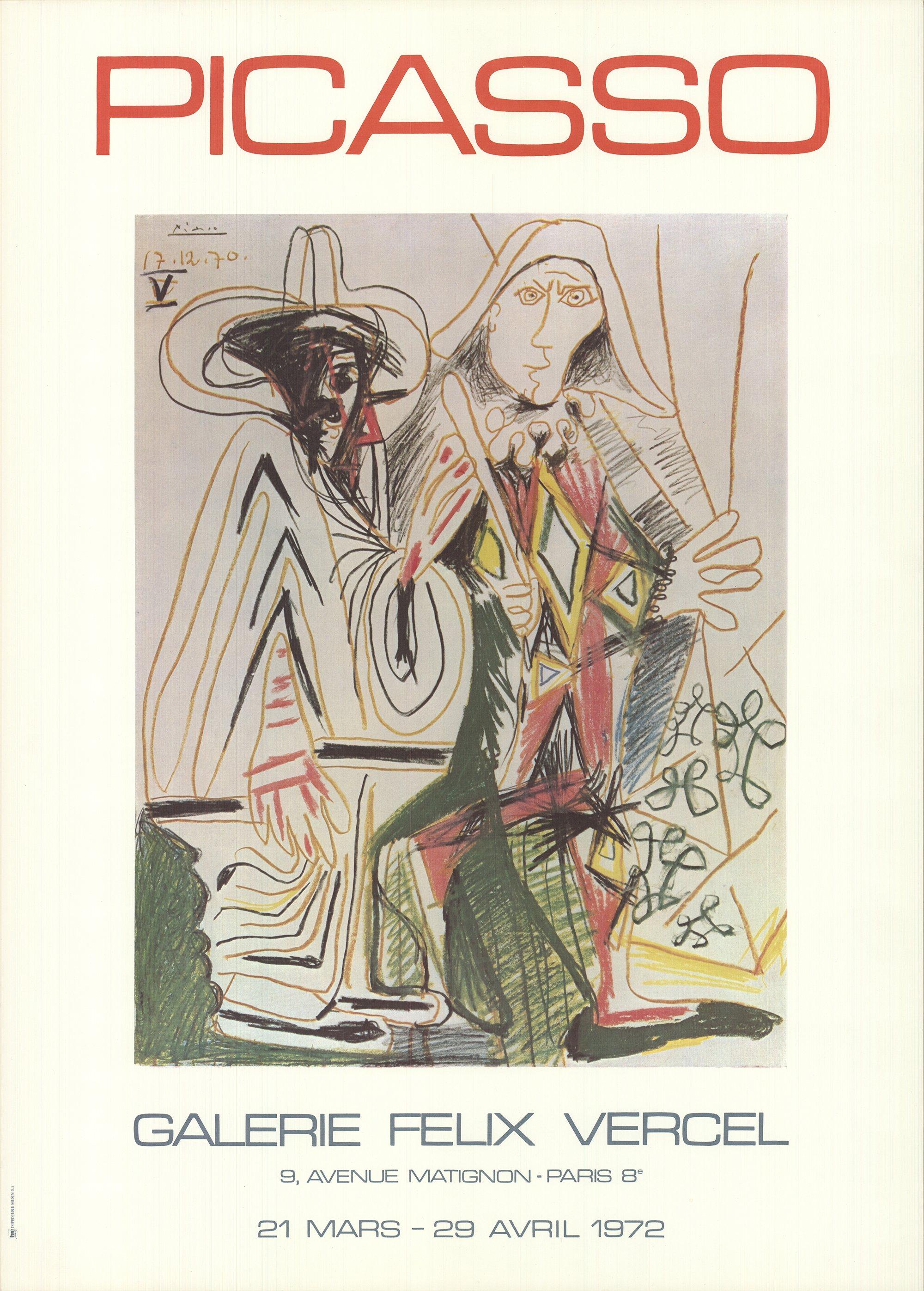 1972 d'après Pablo Picasso « Galerie Felix Vercel » 