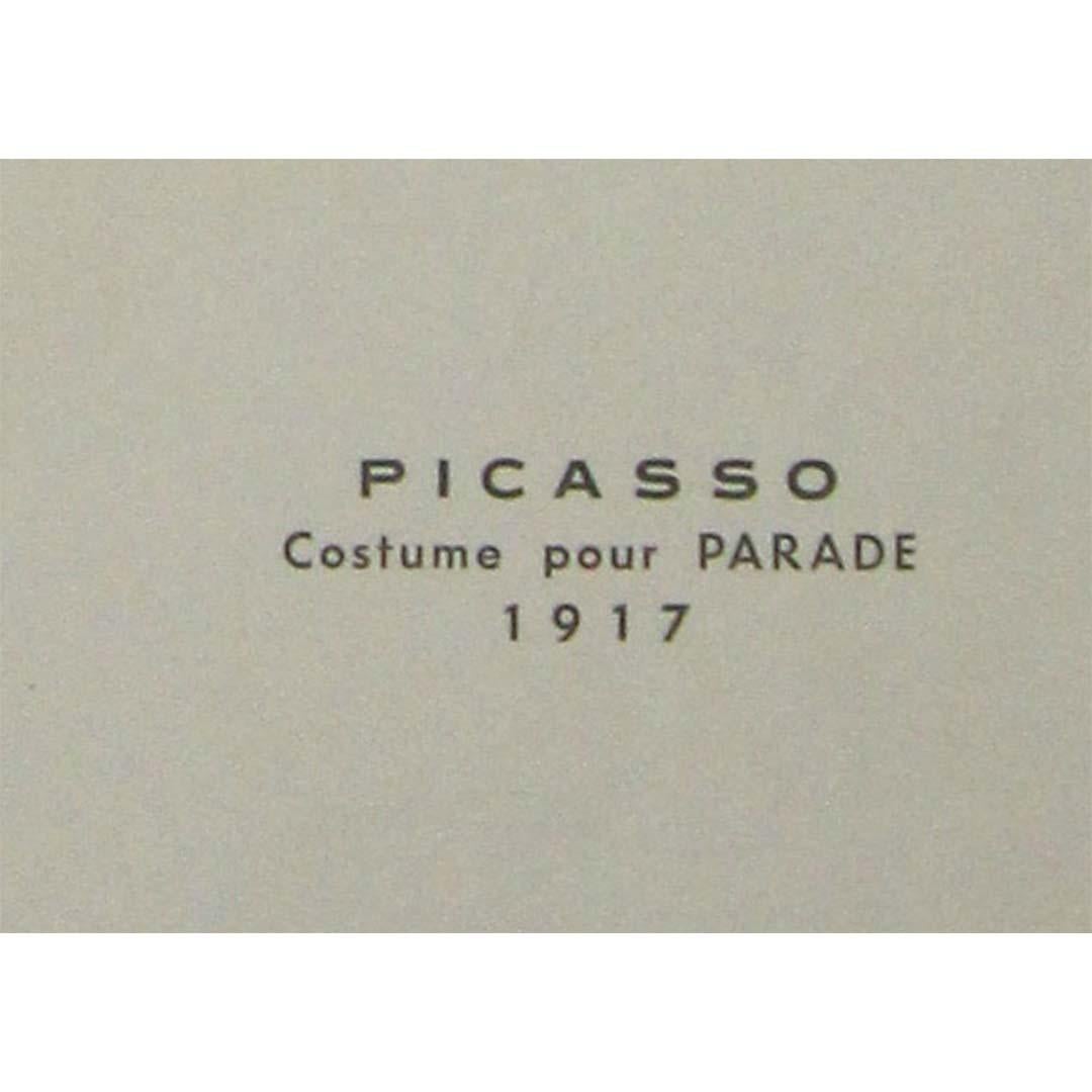 1972 original exhibition poster by Picasso - Sergei Diaghilev - Ballets Russes For Sale 1