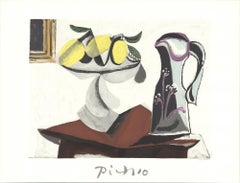 1982 Pablo Picasso 'Nature Morte au Citron et a la Cruche' Modernism France