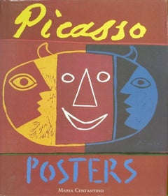 1991 After Pablo Picasso 'Picasso Posters' Cubism Red, Multicolor Book