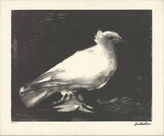 1993 Pablo Picasso 'The Little Dove' Black & White Lithograph