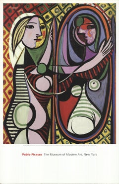 1997 Pablo Picasso 'Mädchen vor einem Spiegel' Modernismus Offsetlithographie