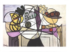 2016 Pablo Picasso 'Pitcher and Fruit Bowl' Cubism Multicolor Germany Offset Lit