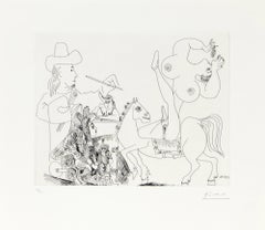 23.5.70 (25 Mai 1970) - Original Etching by P. Picasso - 1970