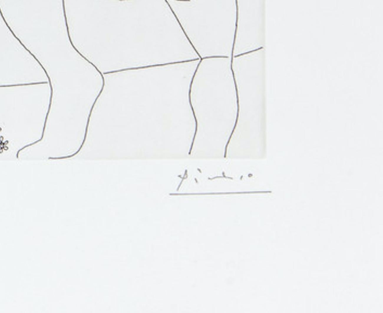 24.5.70 (24 Mai 1970) - Original Etching by P. Picasso - 1970 - Print by Pablo Picasso