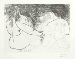 29 mars 1971 II - Original Etching by Pablo Picasso - 1971