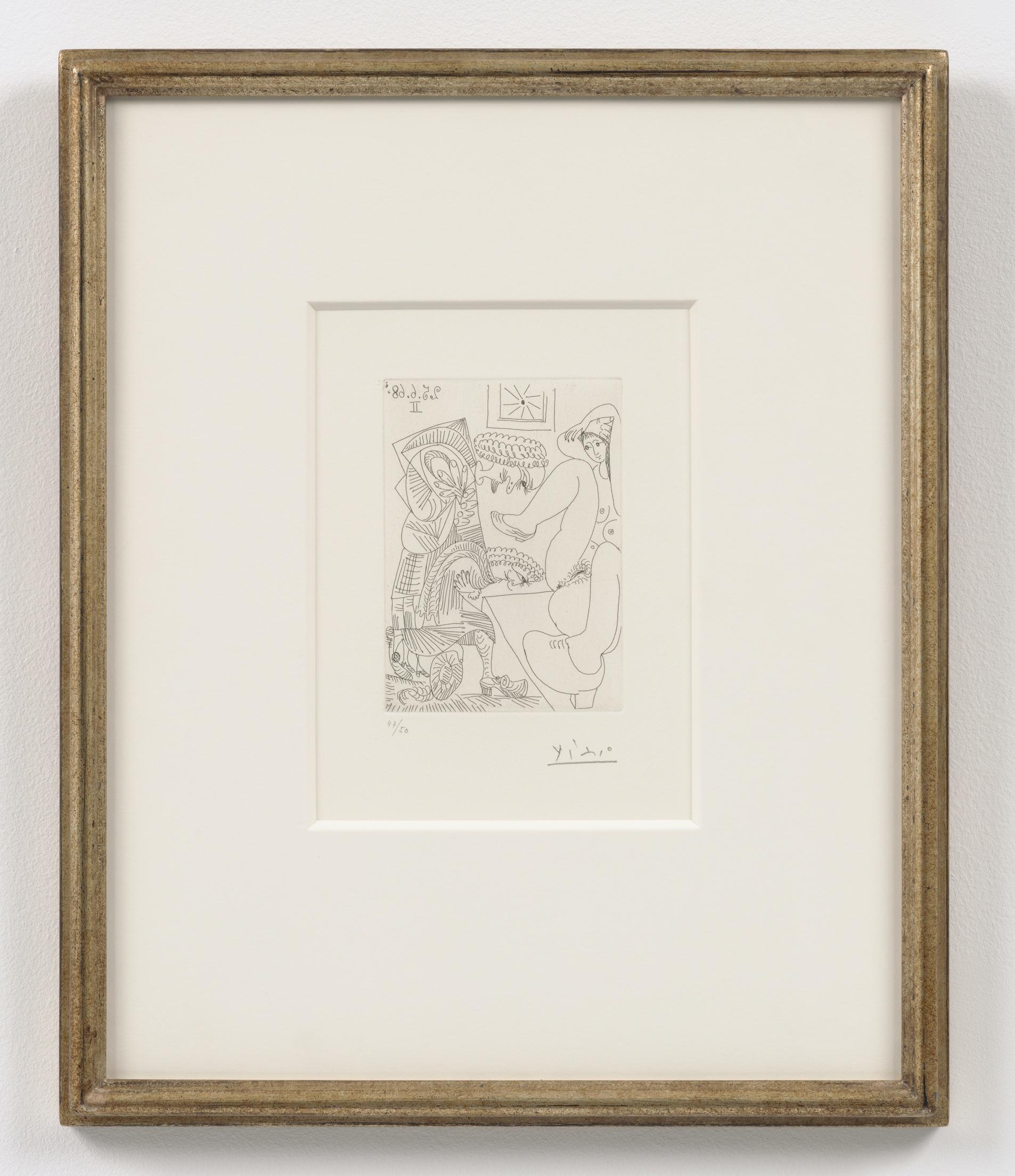 Pablo Picasso Nude Print - 347 Series: No. 184