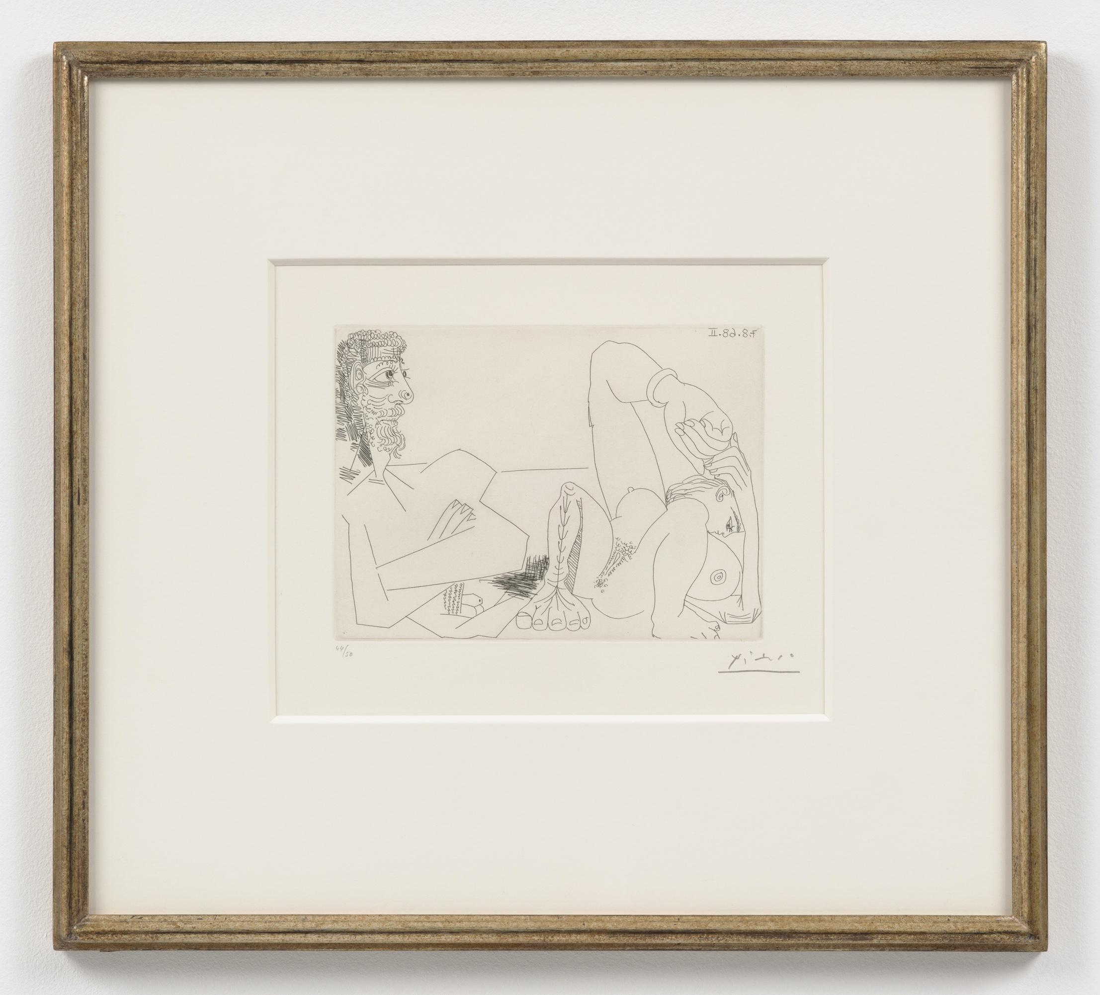 Pablo Picasso Nude Print – 347 Serie: Nr. 255, 7. August 1968 II