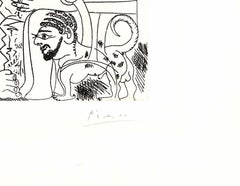 6 avril 1968 - Original Etching by Pablo Picasso - 1968