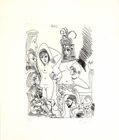 6 avril 1968 - Original Etching by Pablo Picasso - 1968
