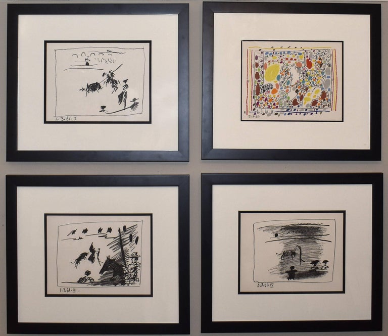Pablo Picasso - A Los Toros Avec Picasso (Set of Four) For Sale at 1stDibs