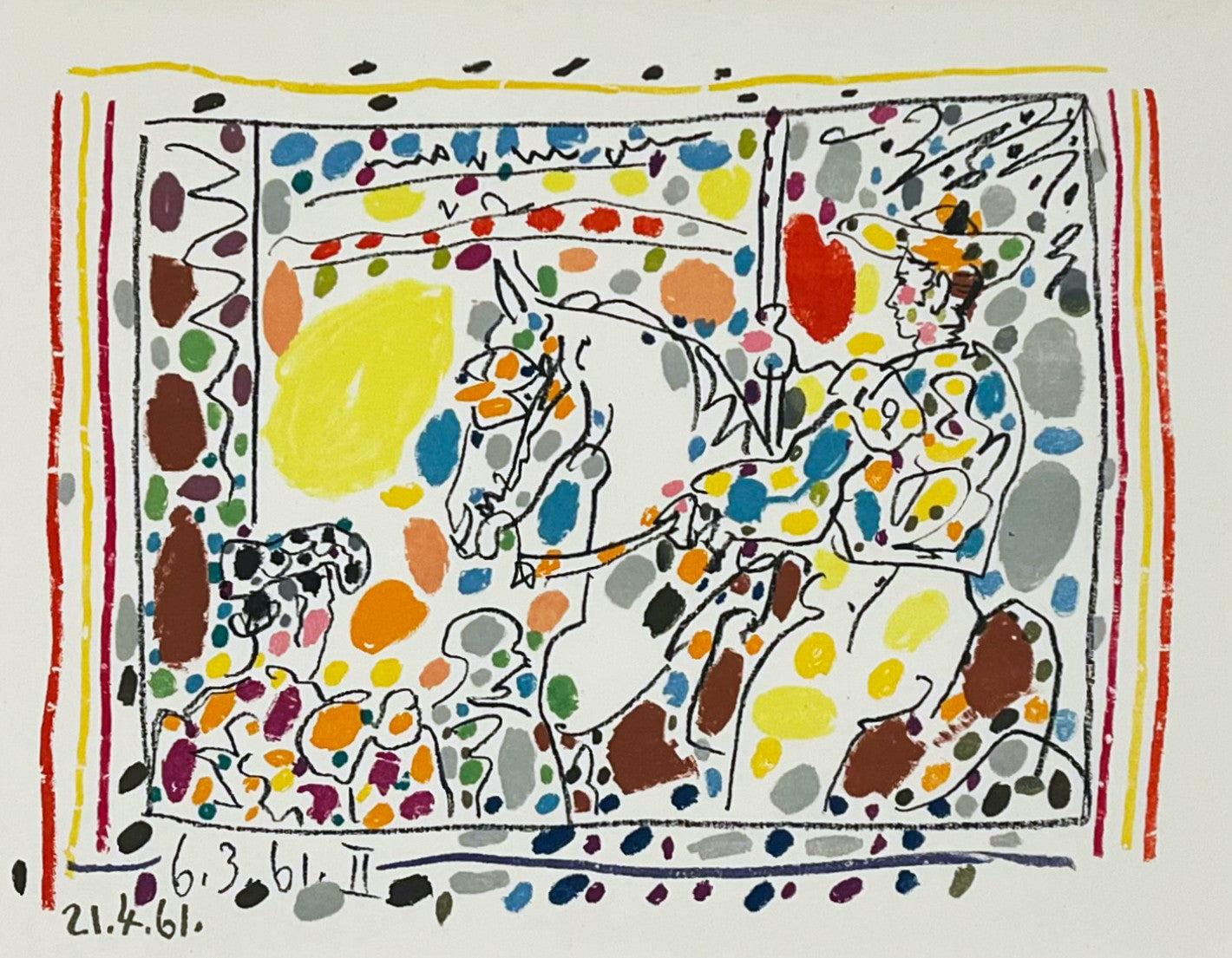 A Los Toros avec Picasso (Set of Four in Black Frames) en vente 1