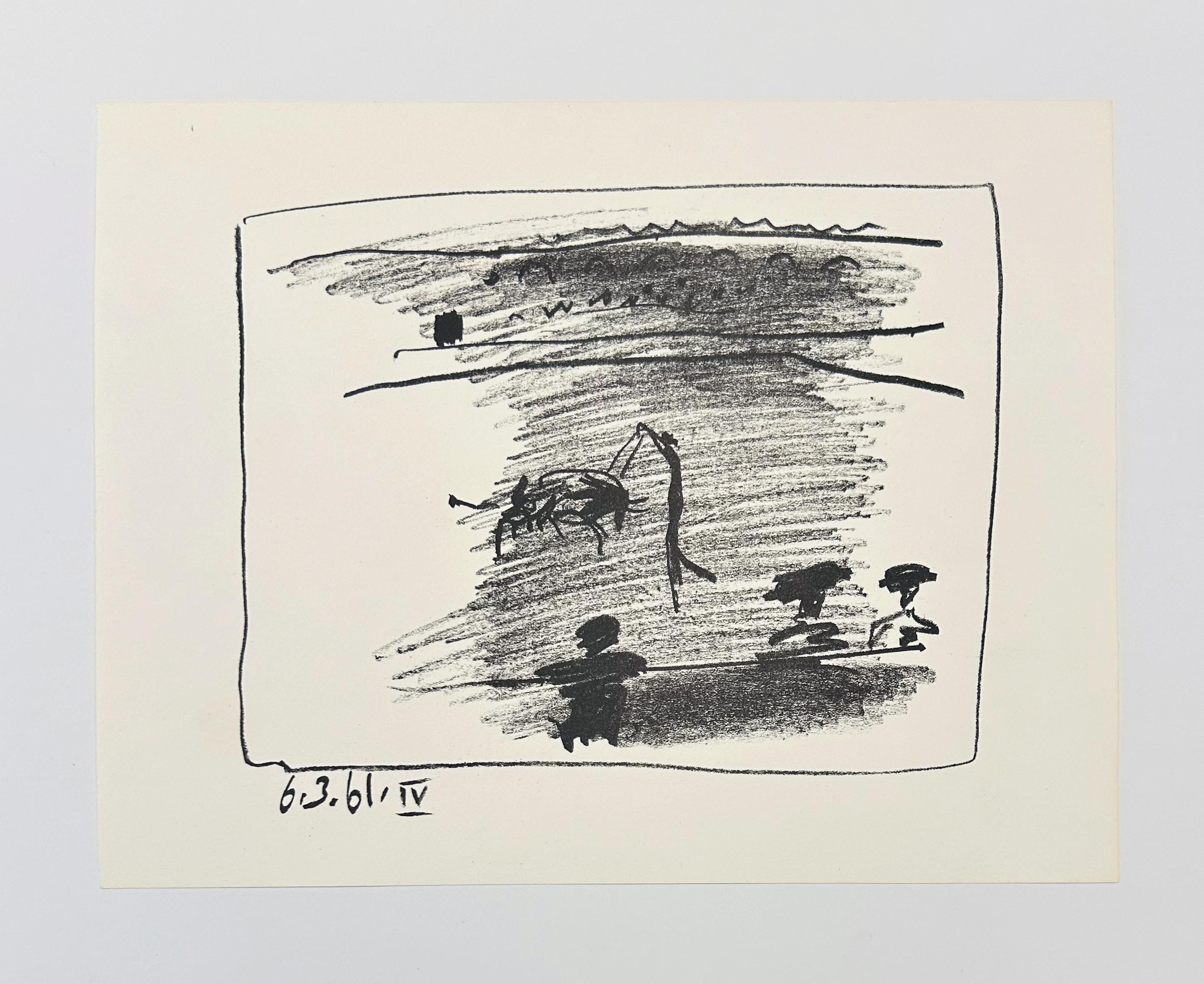 A Los Toros Avec Picasso (Set of Three Unframed) For Sale 3