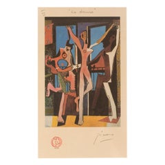 After Pablo Picasso (1881 - 1973), The Three Dancers (Le Danse), Signed Pencil.