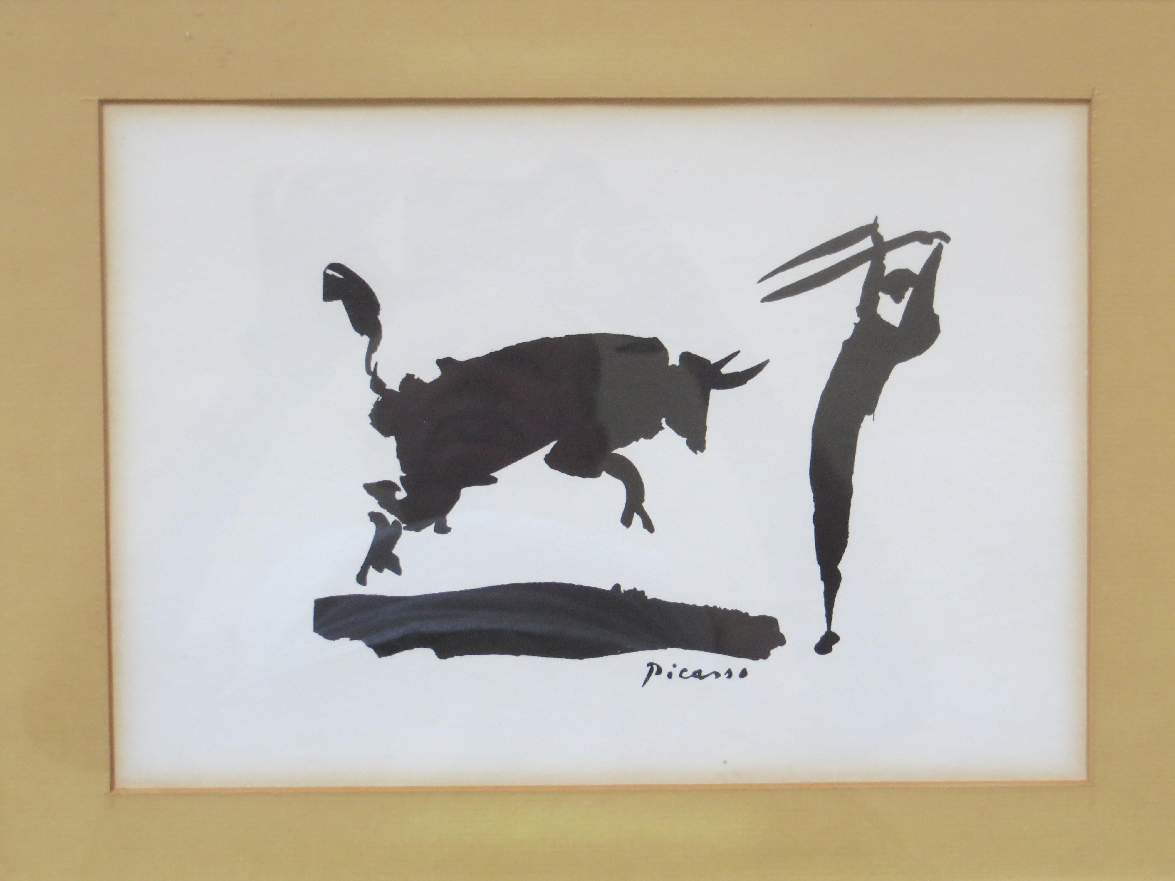 After Pablo Picasso,  Bullfighting  1