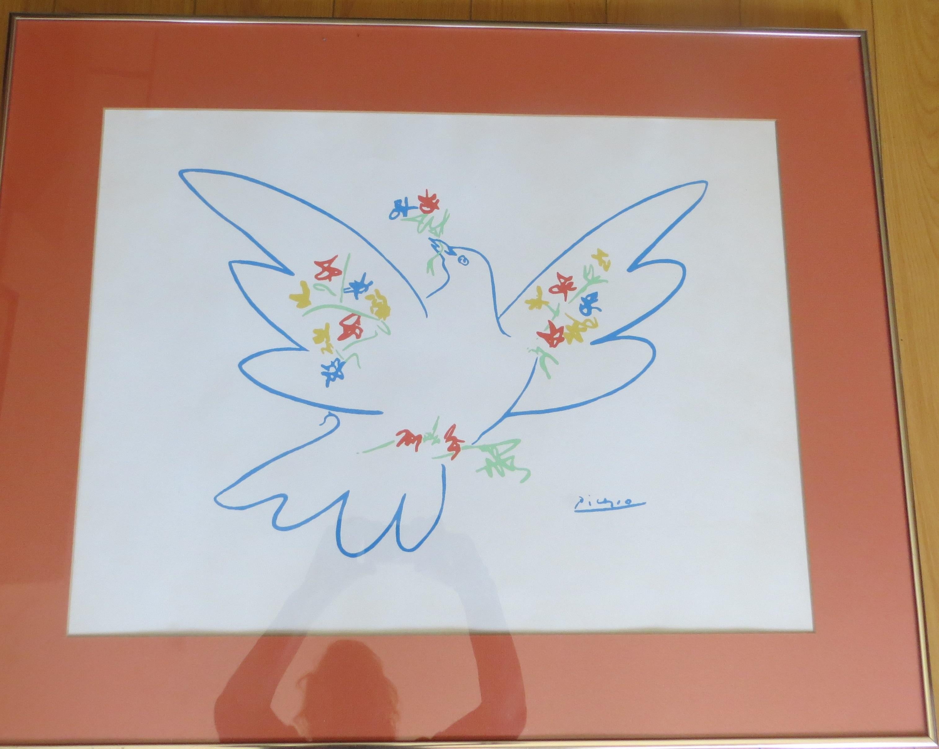 After Pablo Picasso - Peace Dove 1 - Lithograph For Sale 7