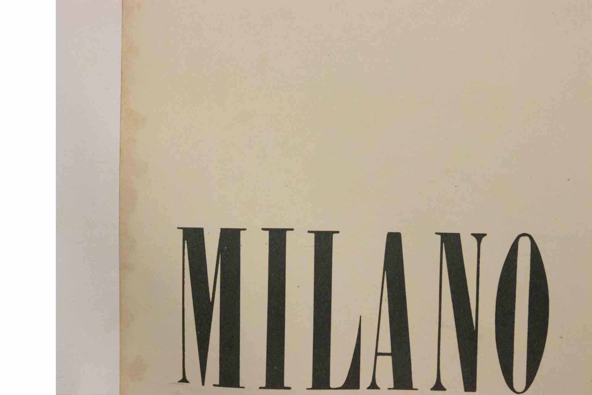 Rare et gigantesque affiche vintage de l'exposition Pablo Picasso à Milan, Palazzo Reale, 1953. 

Édition limitée à 1 000 exemplaires, dont la plupart ont été perdus ou gravement endommagés pendant les heures supplémentaires. Monté sur