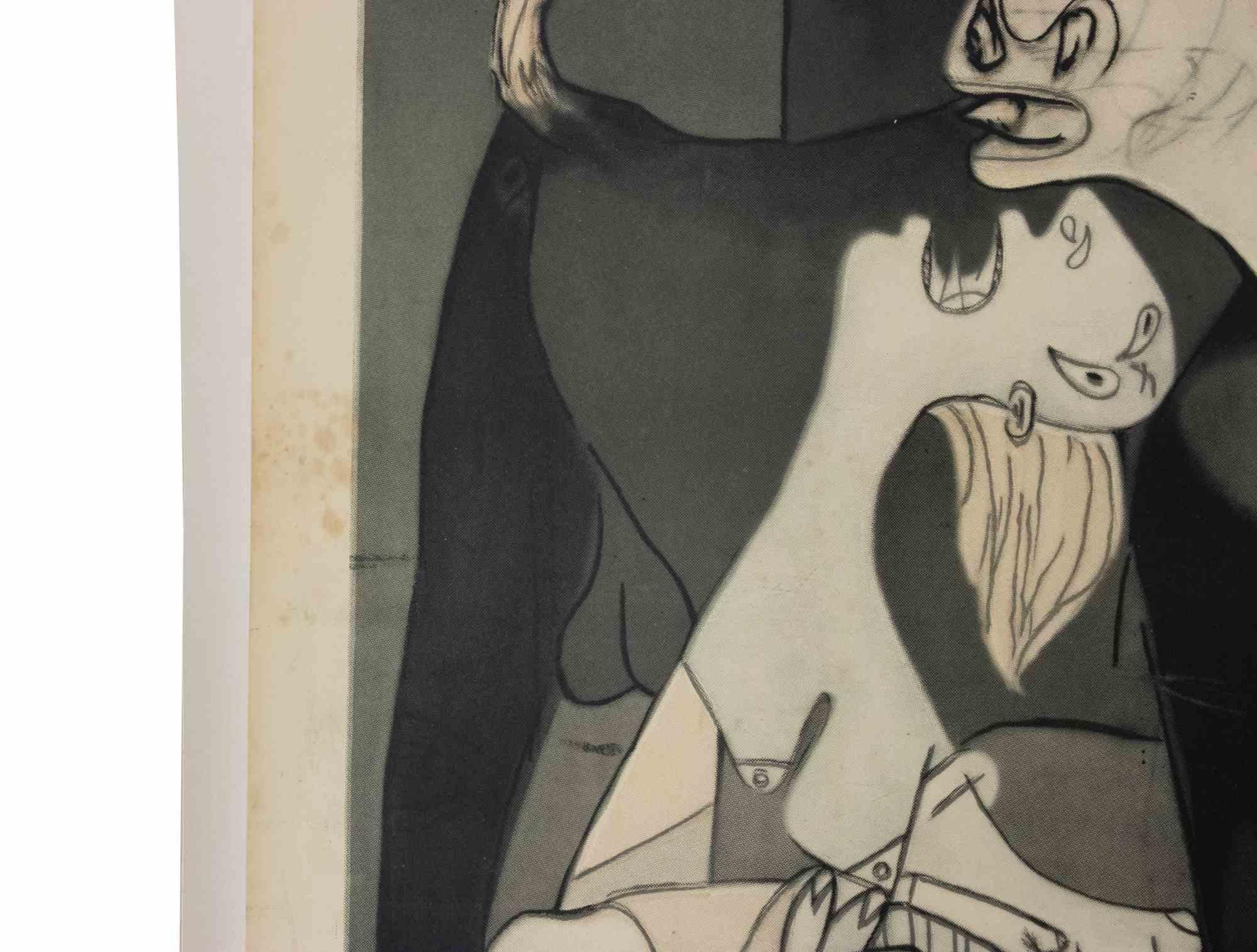 Rare and giant vintage poster of Pablo Picasso Exhibition Milan, Palazzo Reale, 1953. 

Limited edition of 1,000 copies, most of which lost or badly damaged overtime. Mounted on canvas.

Catalogue Raisonne Reference: Christoph Czwiklitzer, 
