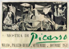 Poster della mostra di Picasso, "Mostra di Picasso", raffigurante Guernica - 1953