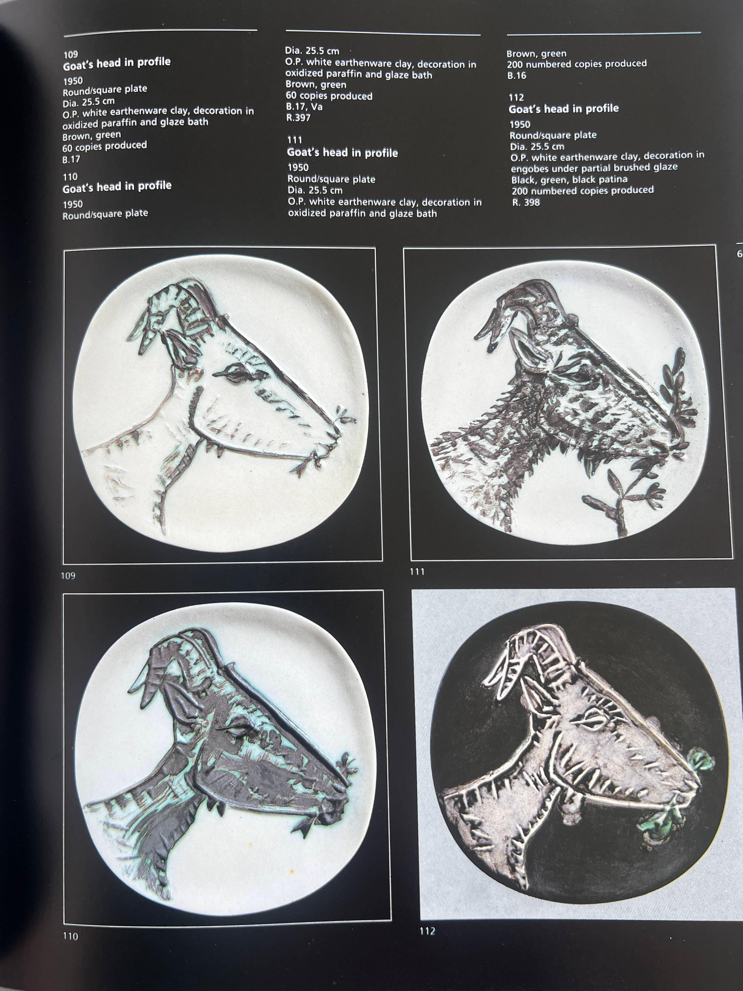 Alain Ramié, Pablo Picasso, Catalogue des oeuvres céramiques éditées, 1947-1971 en vente 6