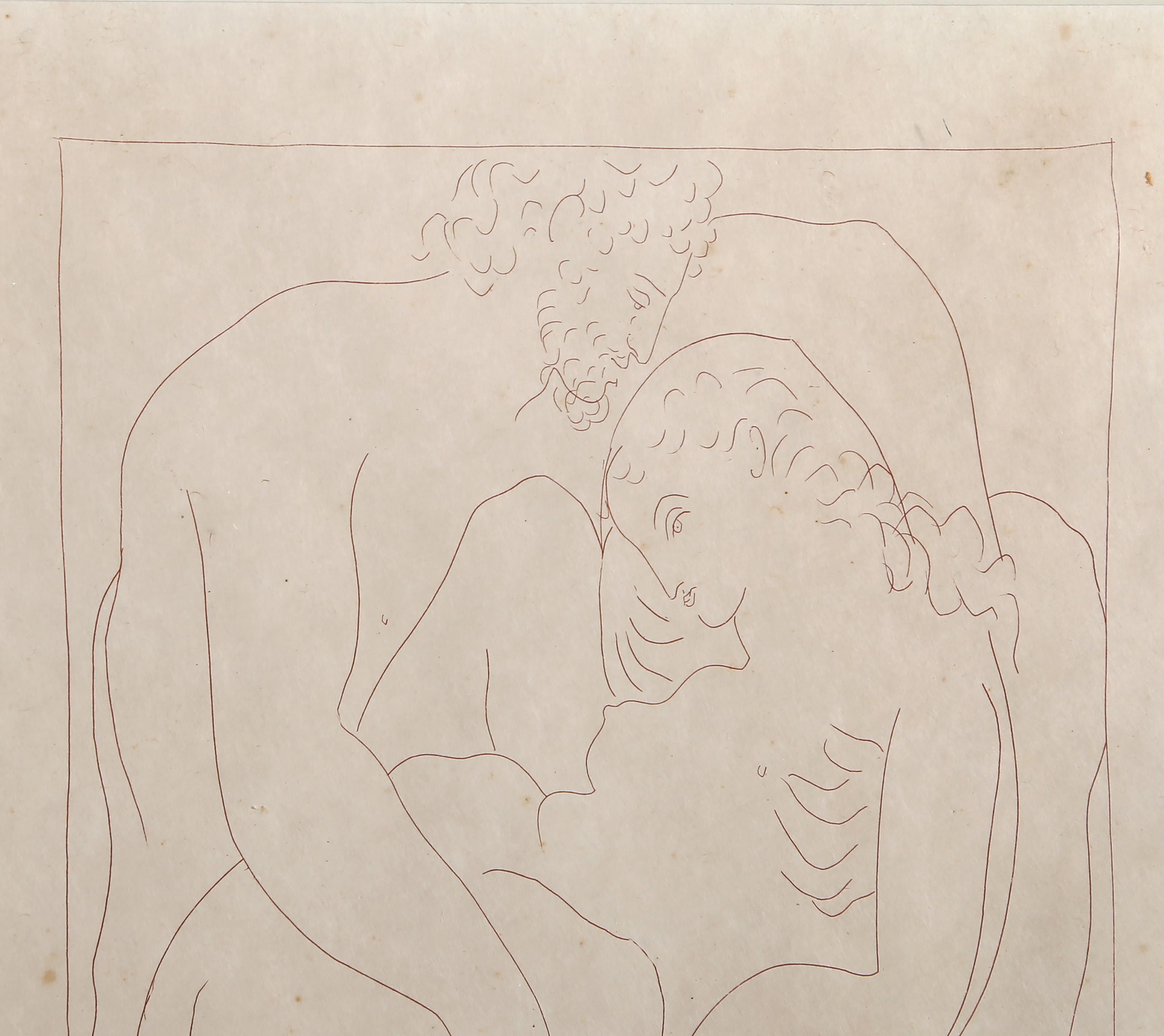 Amours de Jupiter et de Semele, Modern Etching by Pablo Picasso For Sale 1