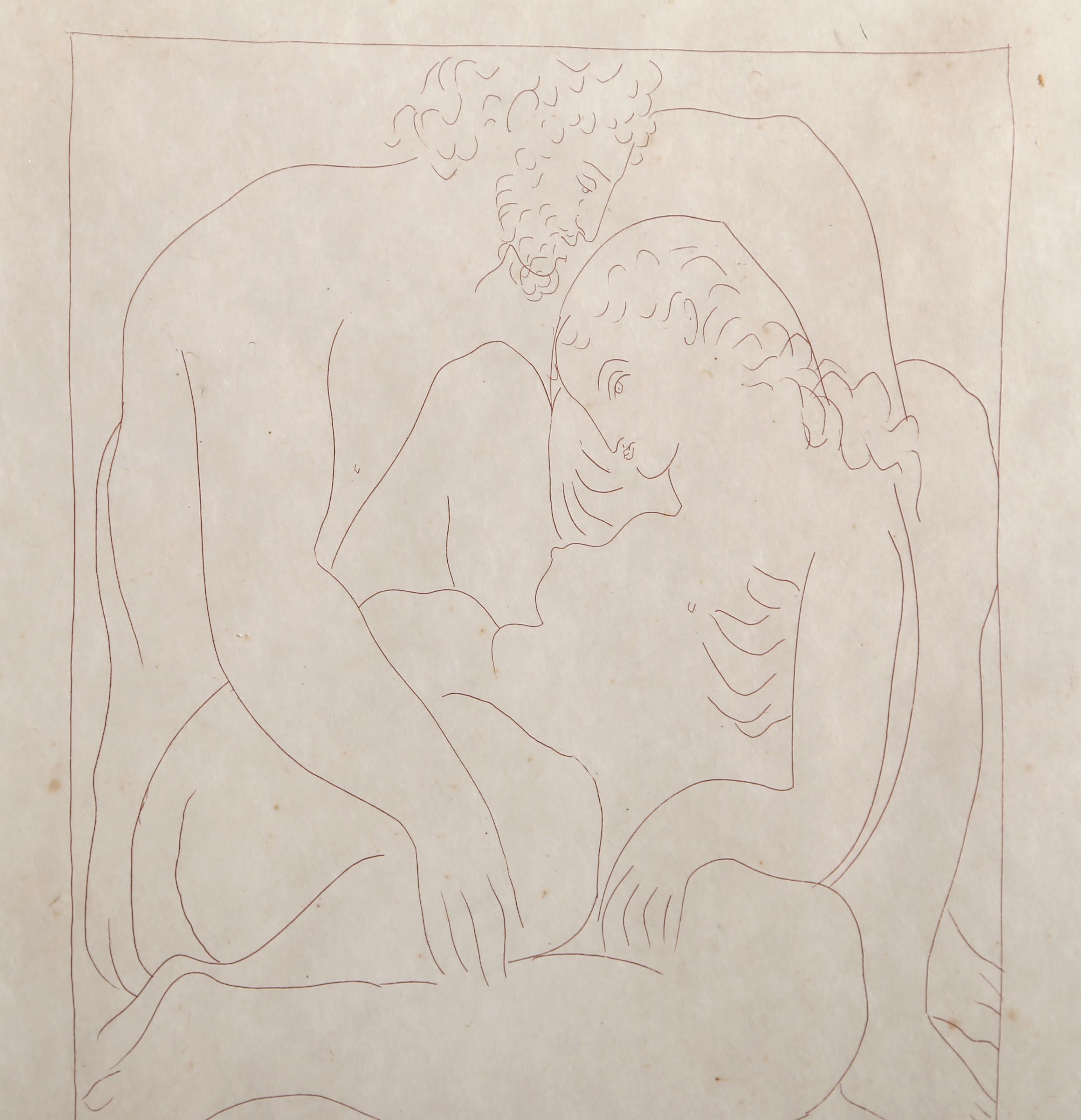 Amours de Jupiter et de Semele, Modern Etching by Pablo Picasso For Sale 2