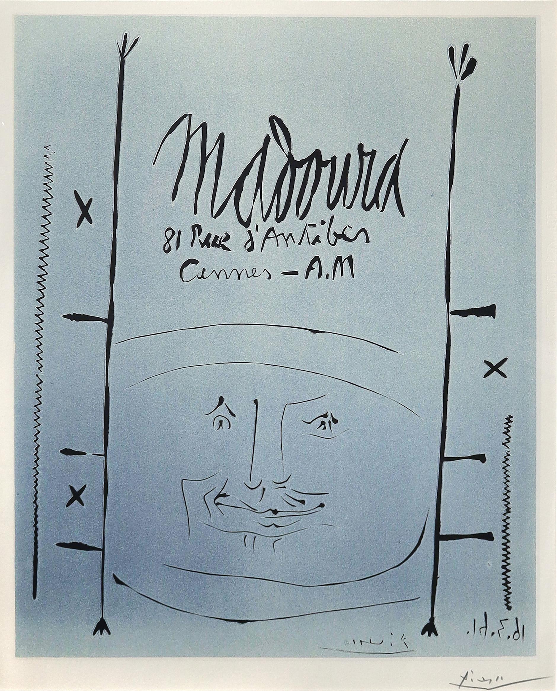 Stampa linoleografica d'archivio di Picasso, 'B1296 Madoura', 1961 in vendita 1