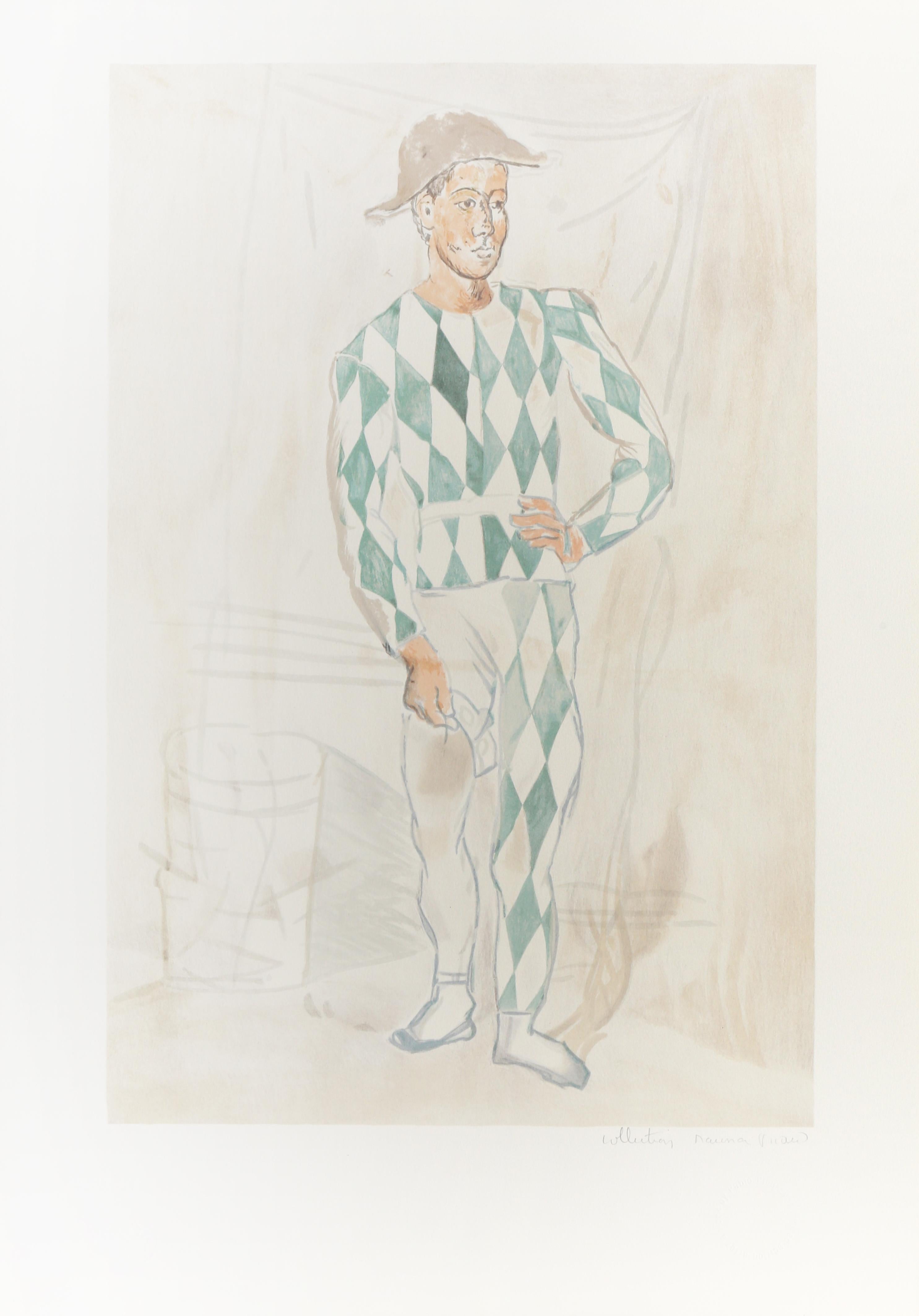 Pablo Picasso Abstract Print - Arlequin en Pied
