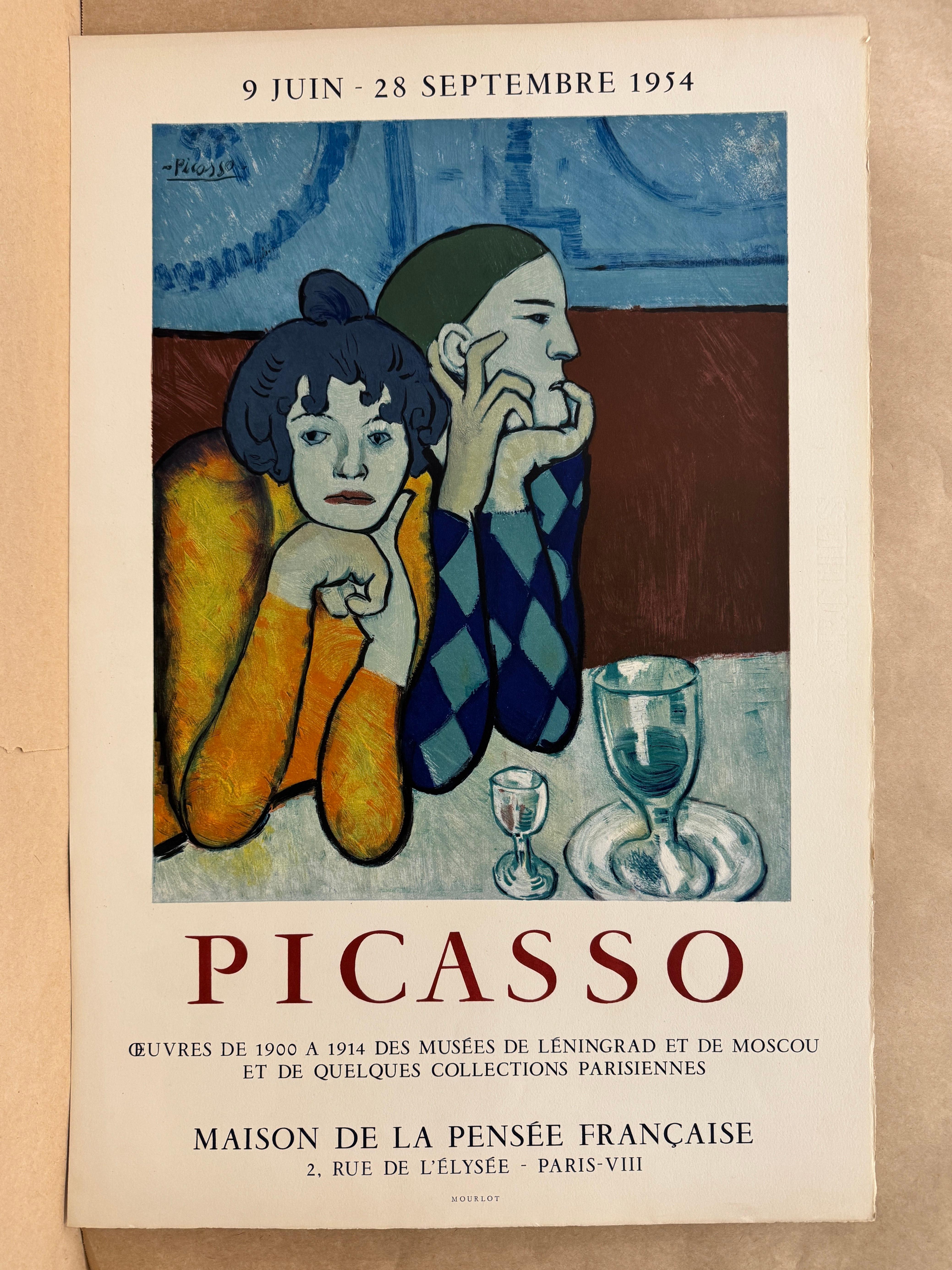 Arlequin et sa Compagne - Maison De La Pense Franaise d'après Pablo Picasso, 1 en vente 1