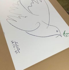 Autorizada-La paloma azul-La colombe bleue-Litografía offset 1996-Edición alemana