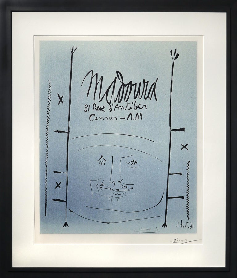 Vintage 1961 Pablo Picasso Abstract Town Art Print Vintage 1961 Pablo Picasso Abstract Town Art Print