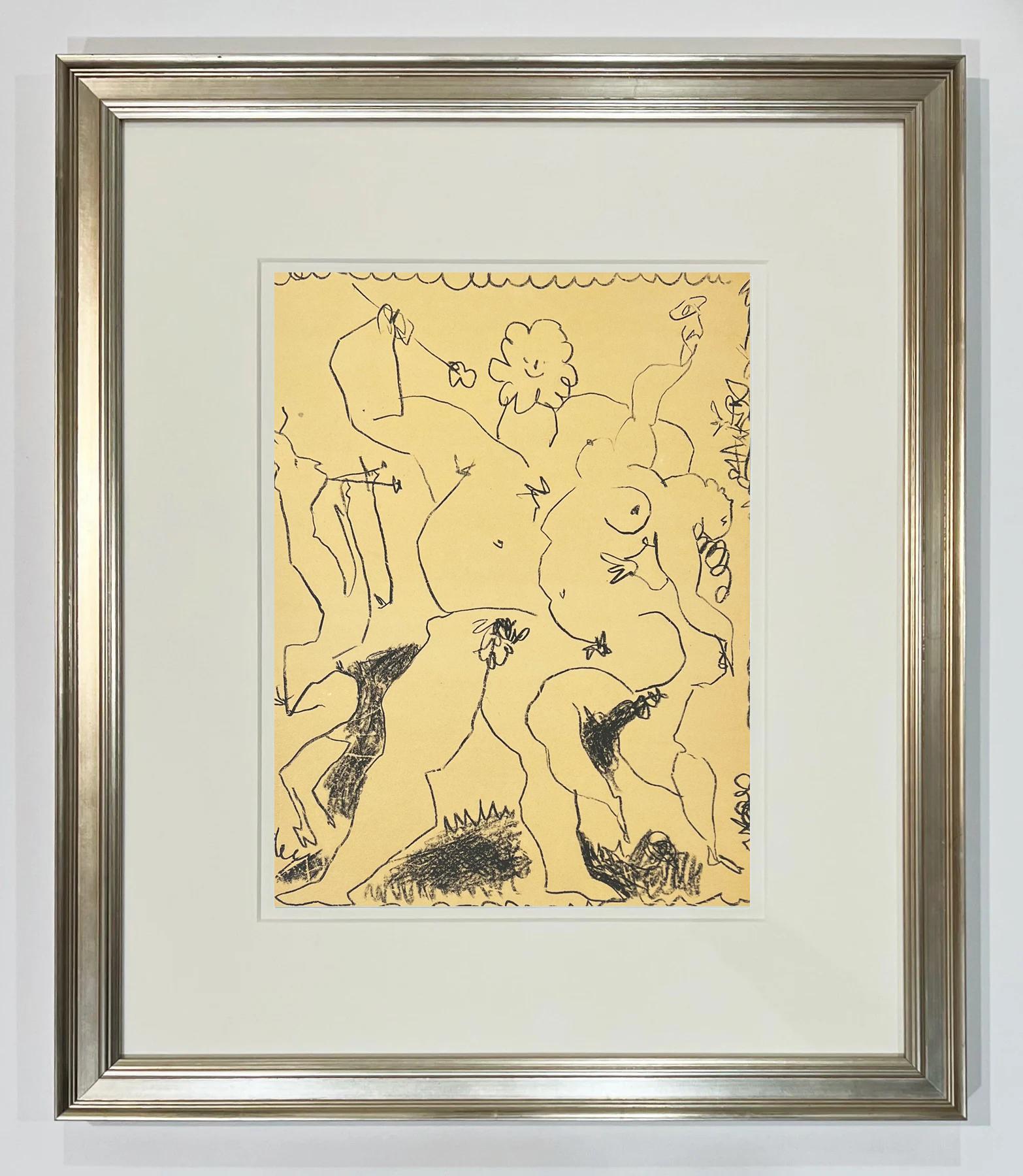 Bacchanale, front cover from Picasso Lithographe III - Print by Pablo Picasso