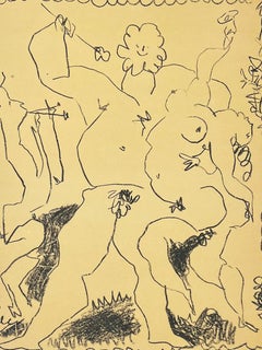 Bacchanale, couverture avant de la lithographie III de Picasso