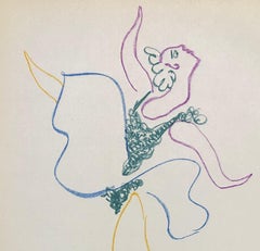 Ballet : The Dancer Lithograph - Printed Signature #Ref. Bloch #767