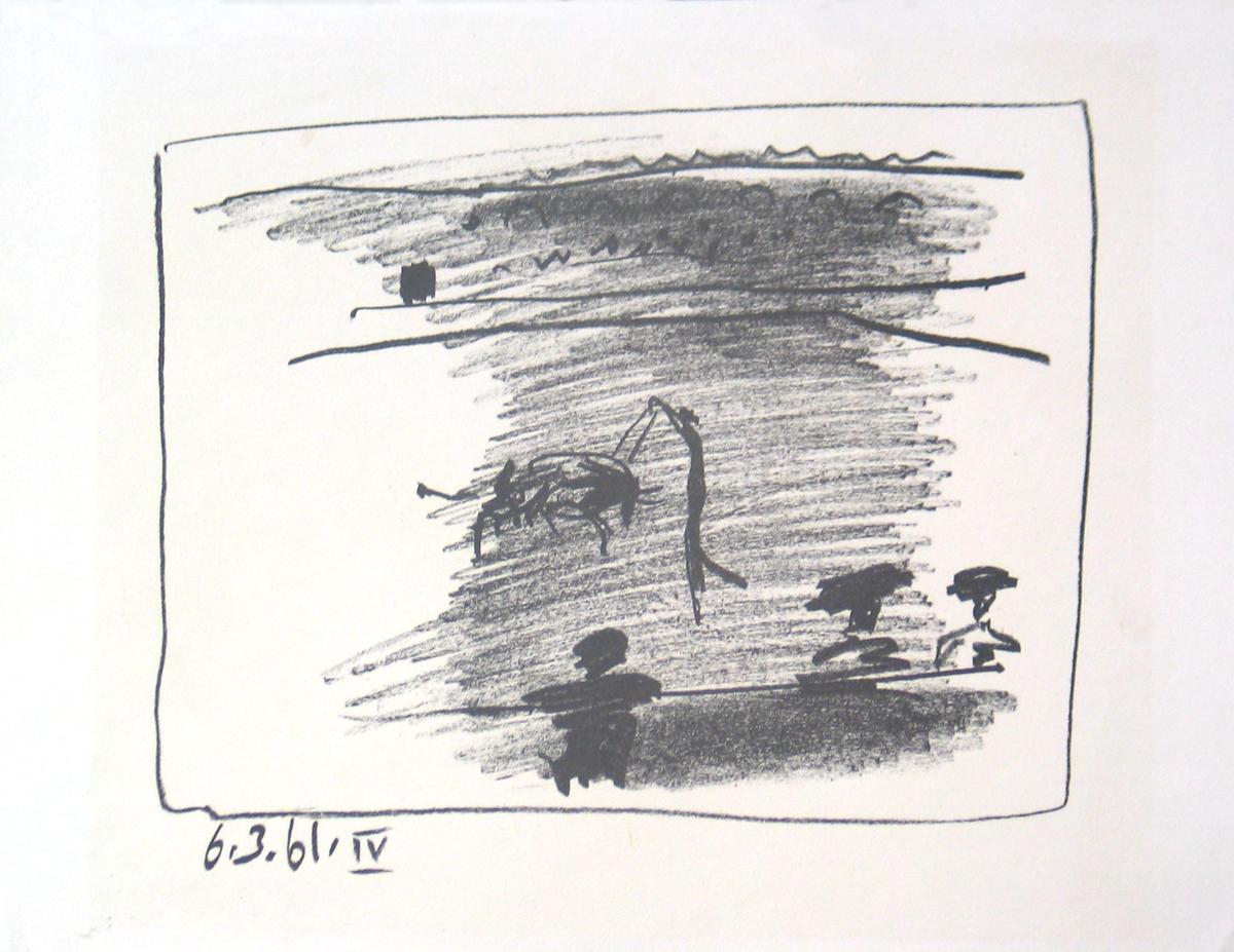 Pablo Picasso - Bandaleros - Litografia originale del 1961