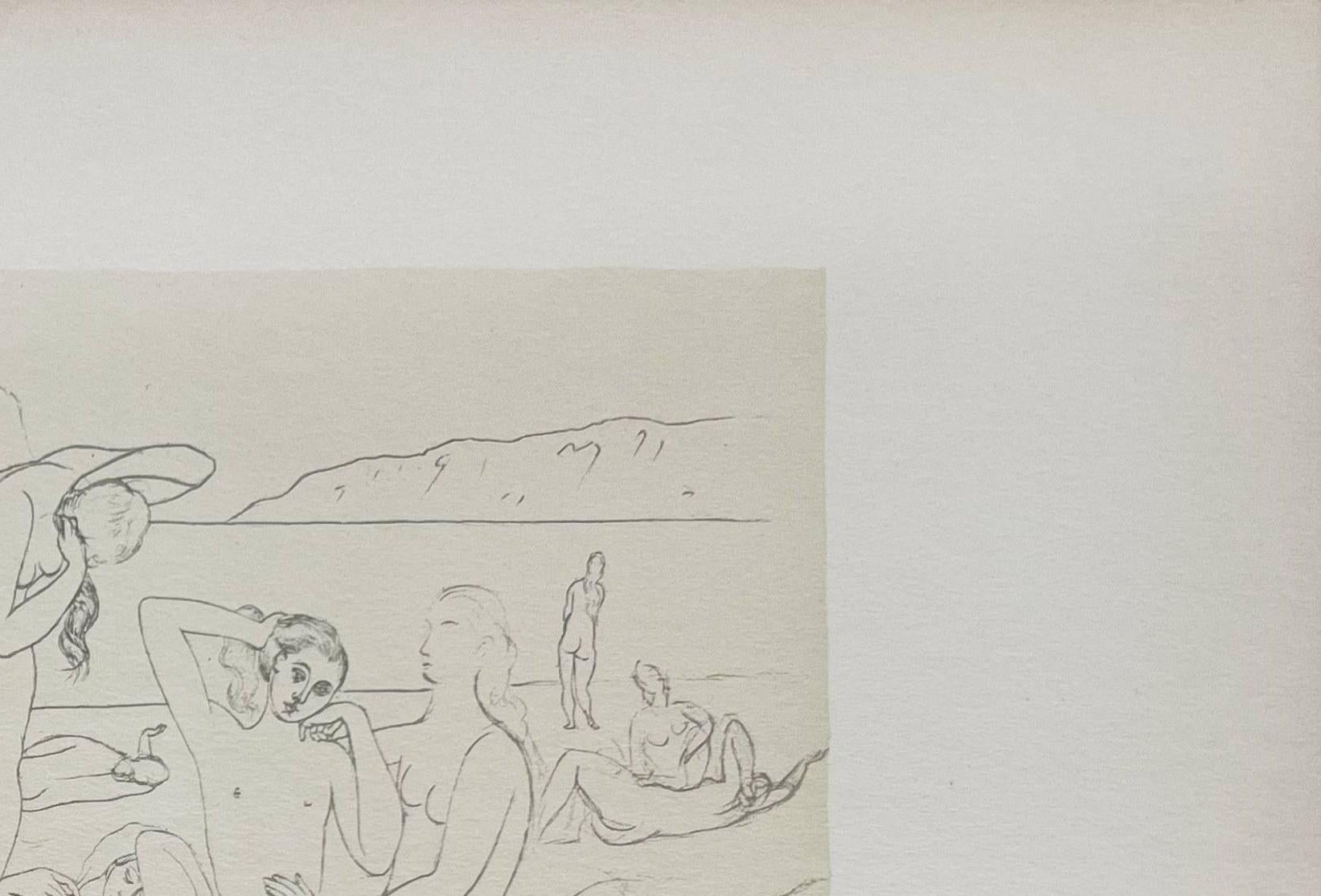 Pablo Picasso (1881-1973) - Bathers 

Lithograph from 1946.

Dimensions of work: 32,8 x 48 cm

Publisher: Pantheon.

The work is in Excellent condition.

Fast and secure shipment.