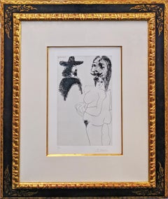 BEAU GENTILHOMME ESPAGNOL ET FEMME À BARBE (BLOCH 1743)