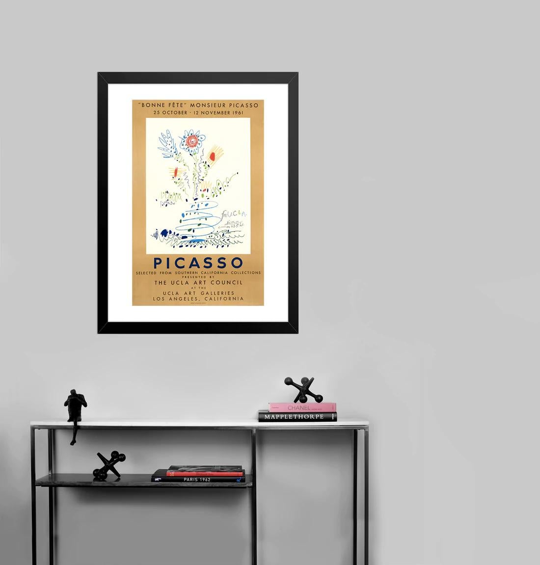« Bonne Fte Monsieur Picasso » - Les galeries d'art de l'UCLA de Pablo Picasso, 1961 en vente 1