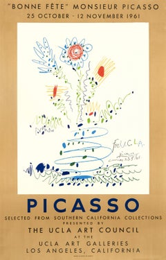 "Bonne Fête Monsieur Picasso" - The UCLA Art Galleries by Pablo Picasso, 1961