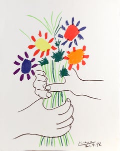 Bouquet of Peace, Lithograph by Pablo Picasso 1958