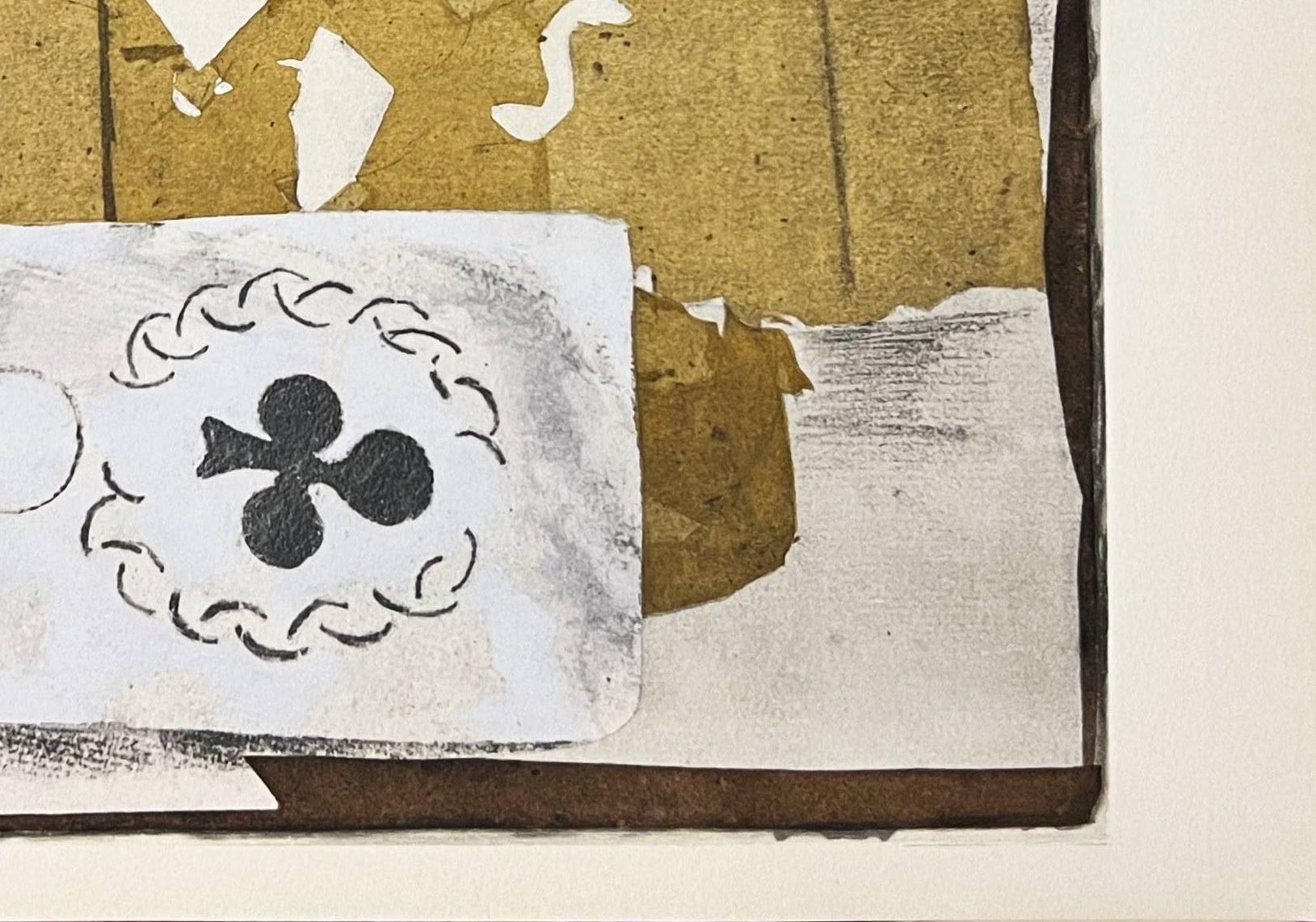 Bouteille, verre et cartes - Modern Art by Pablo Picasso