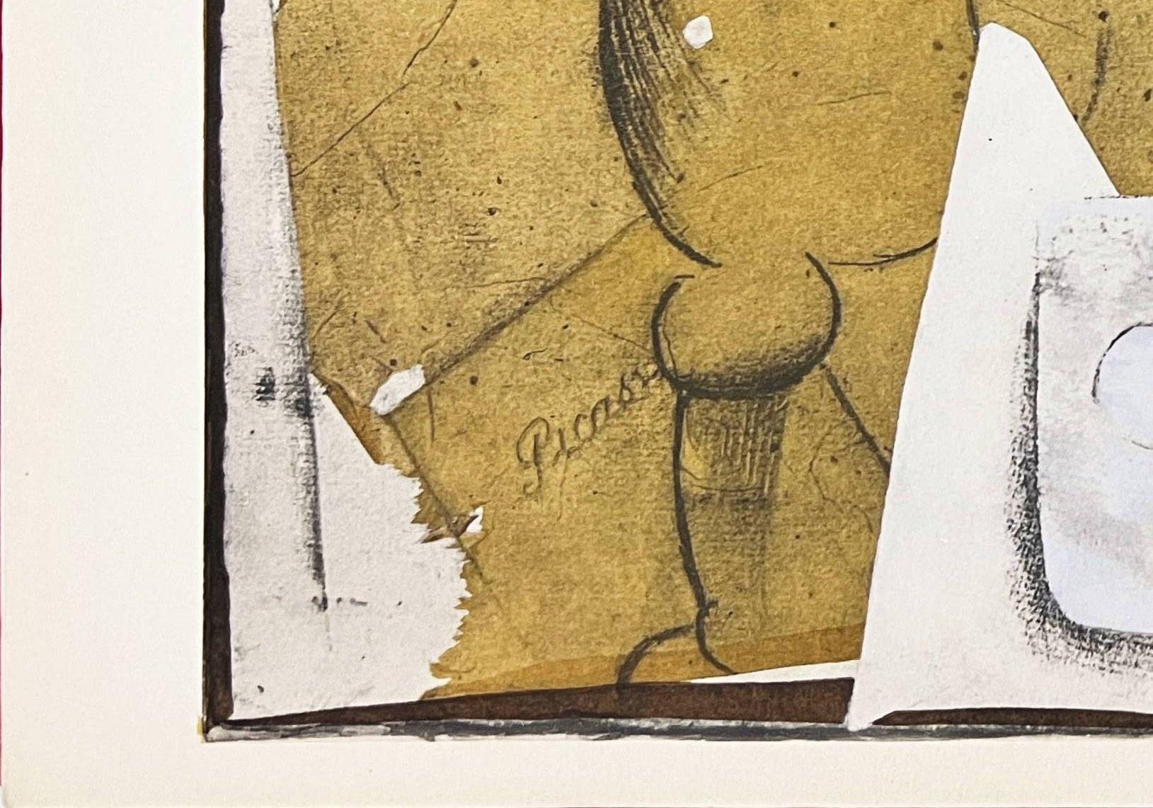Bouteille, verre et cartes For Sale 2