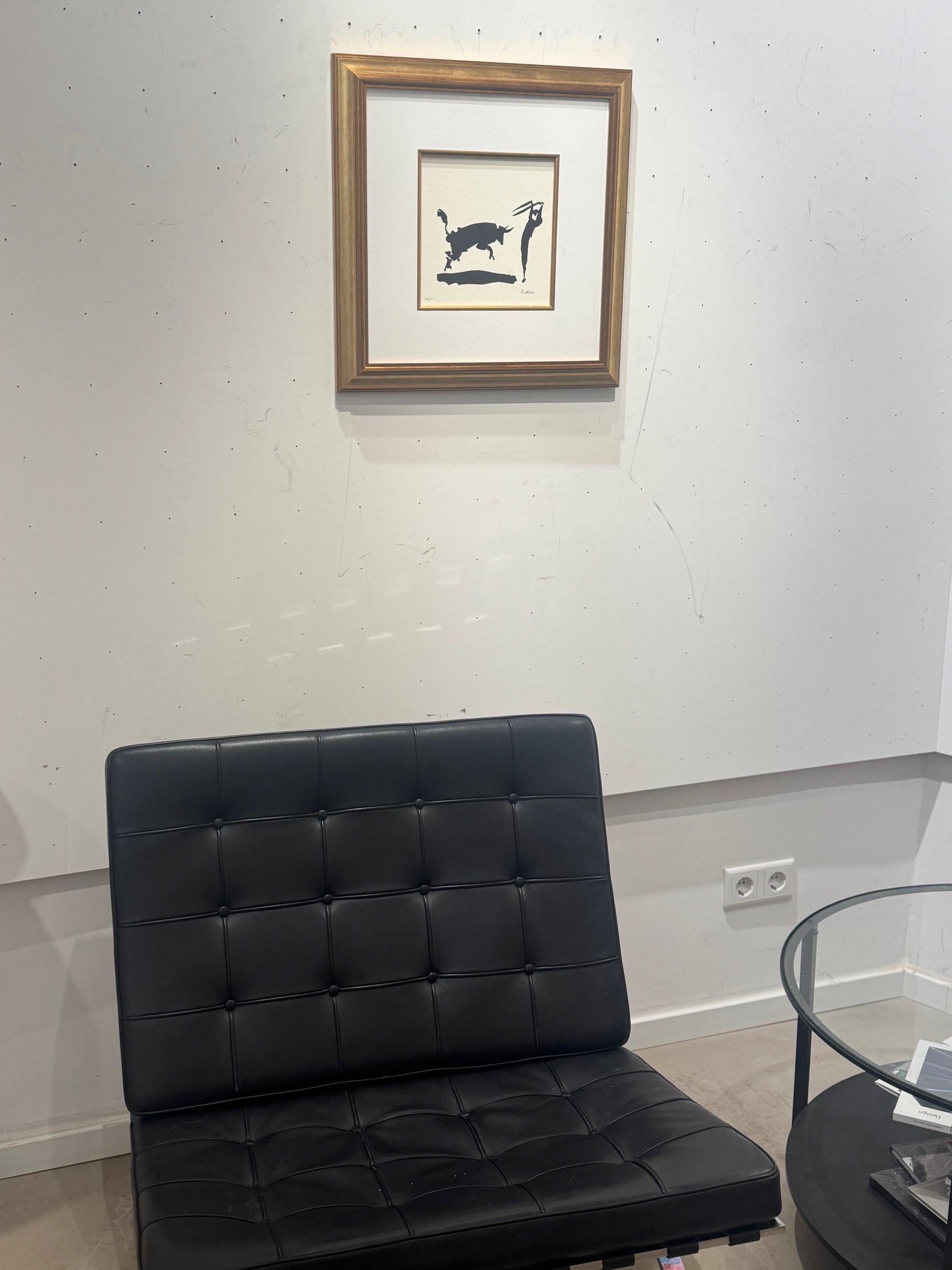 Tauromachie - de la série des tauromachies de Pablo Picasso, signée dans la plaque en vente 2